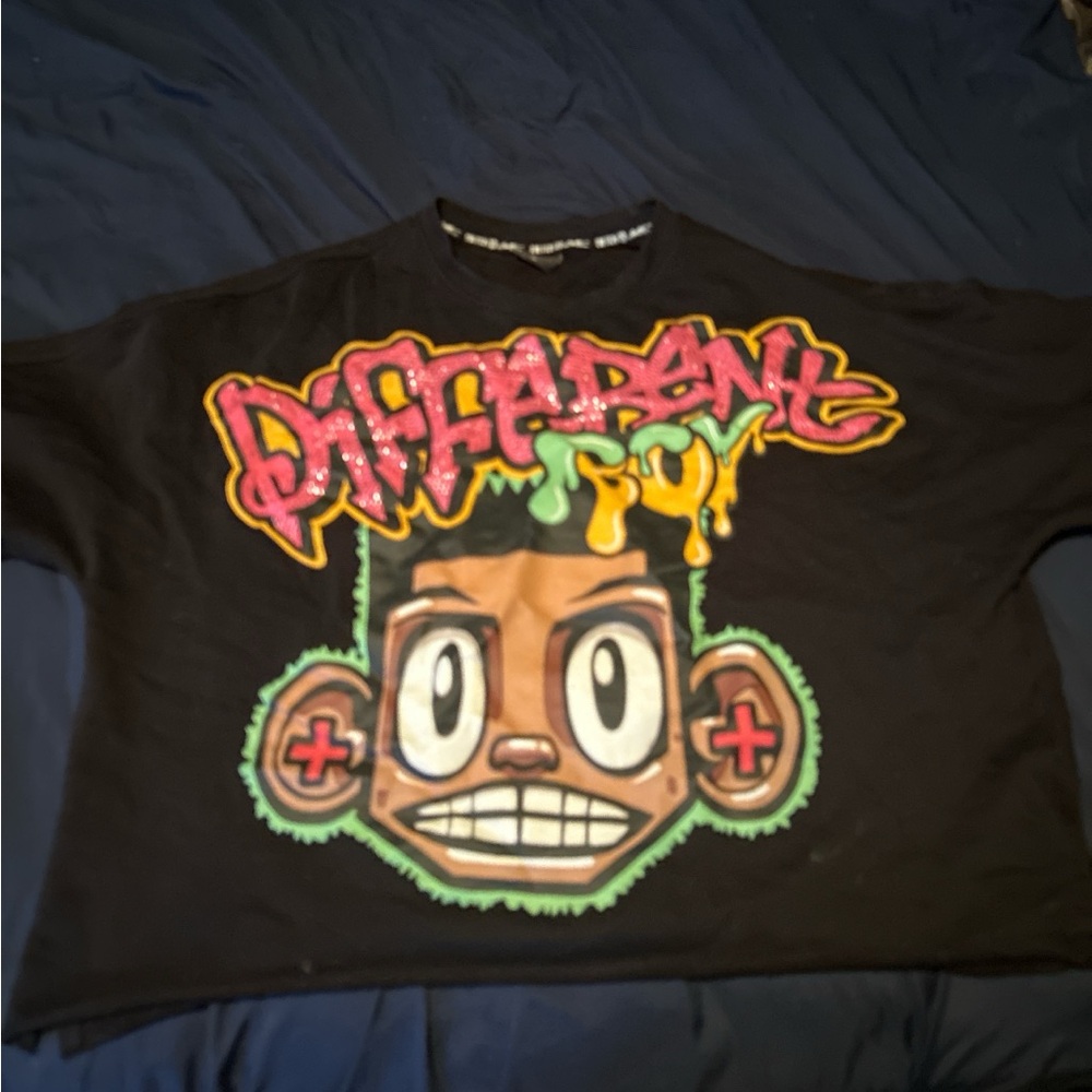 Y2K Black Graphic Shirt